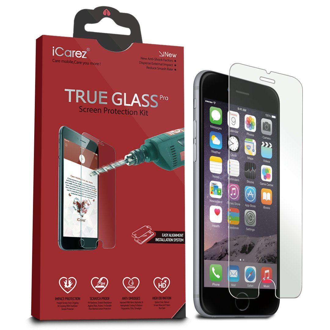 iPhone 6/6s/7/8  [1-Pack 0.33MM ] Tempered Glass